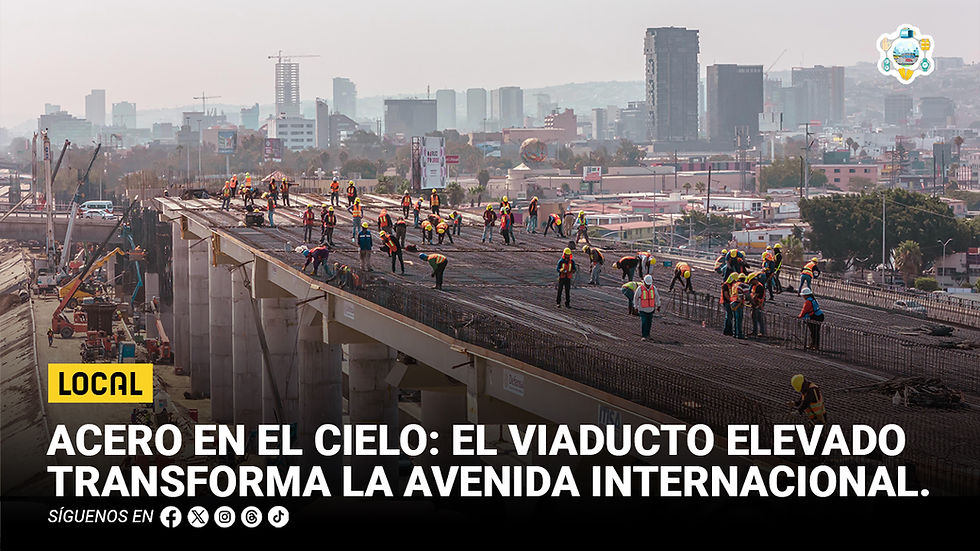 Acero en el cielo: el Viaducto Elevado transforma la avenida Internacional