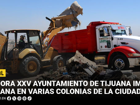 Mejora XXV Ayuntamiento de Tijuana imagen urbana en varias colonias de la ciudad
