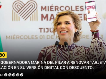 Invita Gobernadora Marina del Pilar a renovar tarjeta de circulación en su versión digital con descuento