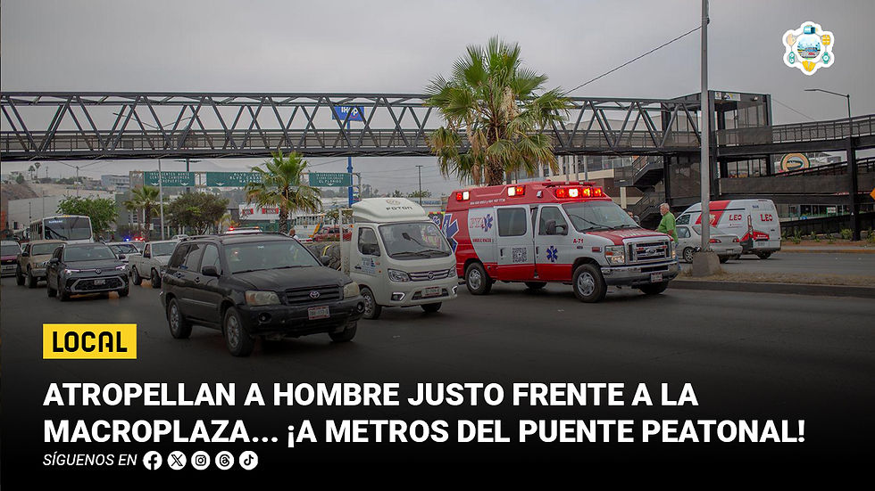 Atropellan a hombre justo frente a la Macroplaza… ¡a metros del puente peatonal!