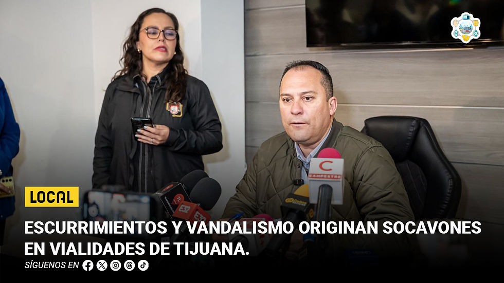 Escurrimientos y vandalismo originan socavones en vialidades de Tijuana