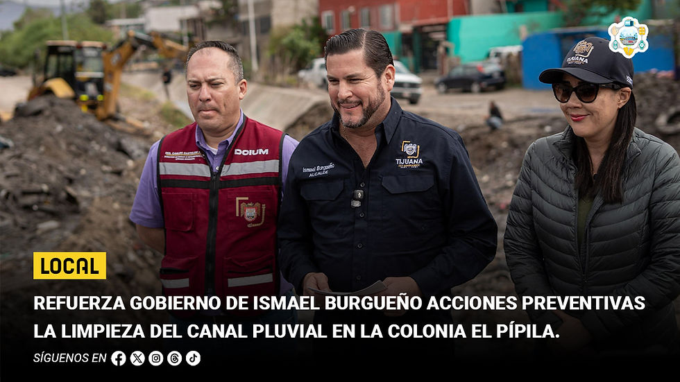 Refuerza Gobierno de Ismael Burgueño acciones preventivas con la limpieza del canal pluvial en la colonia El Pípila