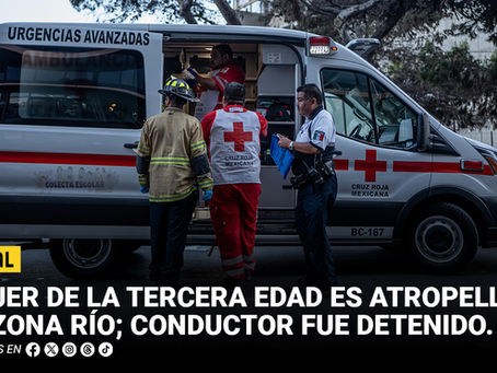 Atropello en Zona Río deja a mujer de la tercera edad gravemente herida; conductor detenido