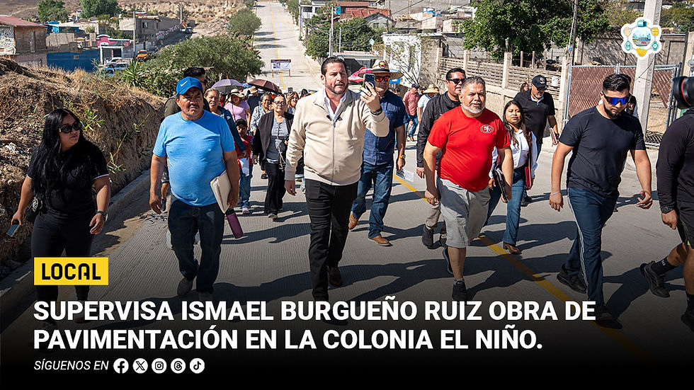 Supervisa Ismael Burgueño Ruiz obra de pavimentación en la colonia El Niño
