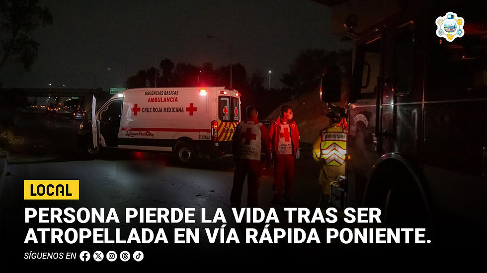 Persona pierde la vida tras ser atropellada en Vía Rápida Poniente