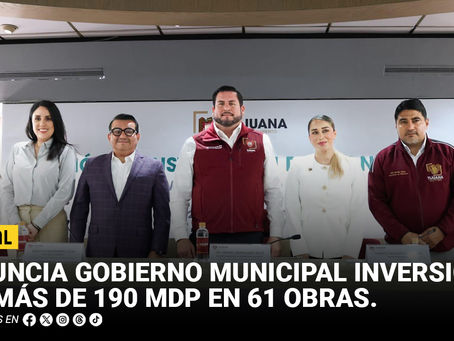 Anuncia Gobierno Municipal inversión de más de 190 mdp en 61 obras de impacto social en la sesión de instalación del CONDEMUN
