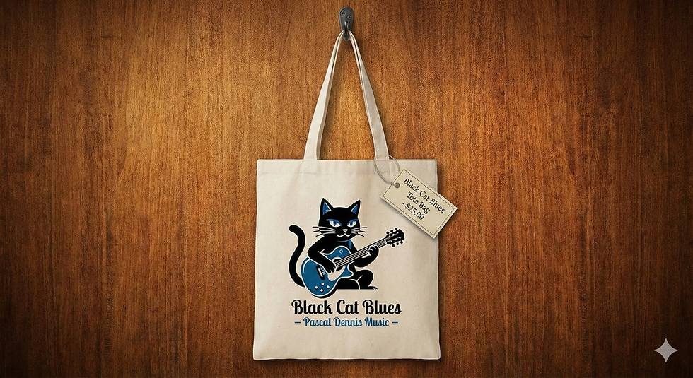 "Black Cat Blues" Tote Bag