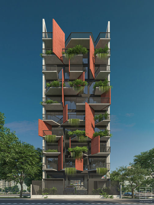 ELDORADO Glorious Garden - Apartment at Jolshiri Abashon, Sec-16 | architecture project by 23/90 Architects, Dhaka Bangladesh