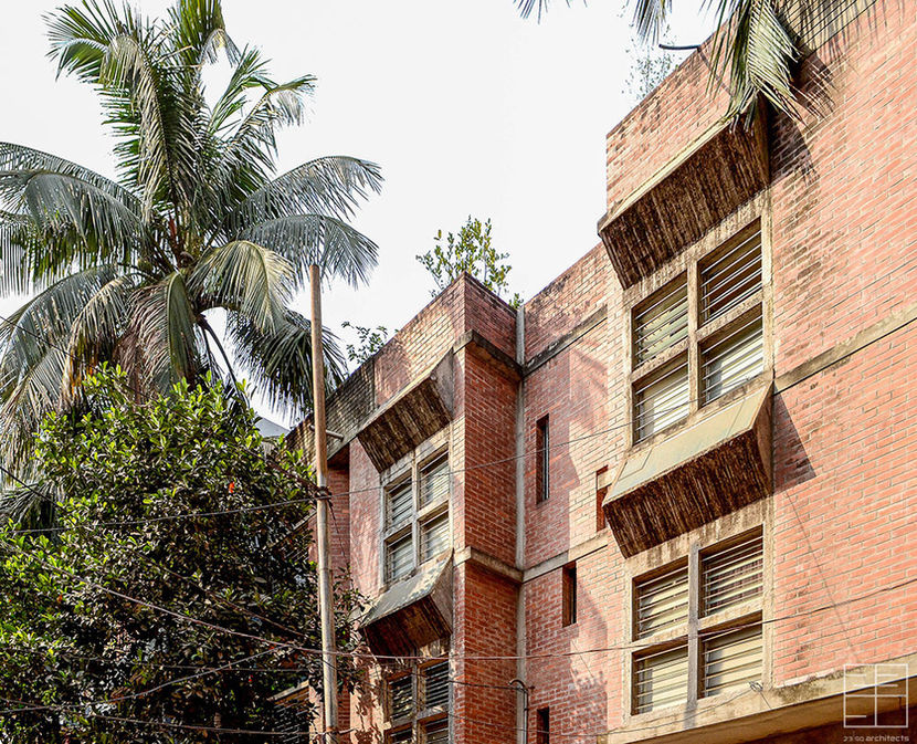 Kamrul Alam Apartment view 2 - 4 storied Apartment at Mirpur | architecture by 23/90 Architects