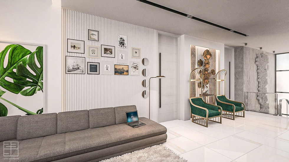 M. Enamul Haque Apartment view 5 - Apartment interior at Basundhora | interior & renovation by 23/90 Architects