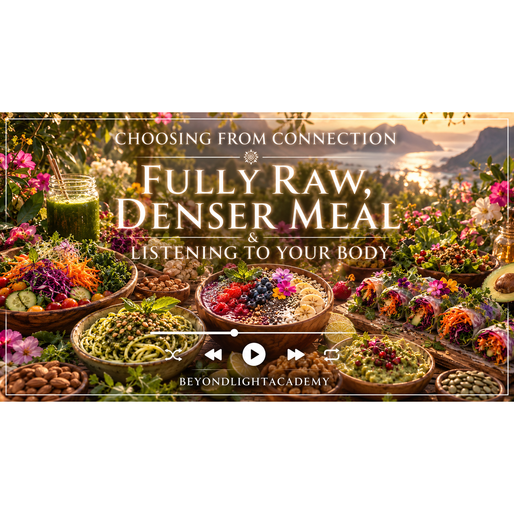 Choosing From Connection: Fully Raw, Denser Meal & Listening to Your Body