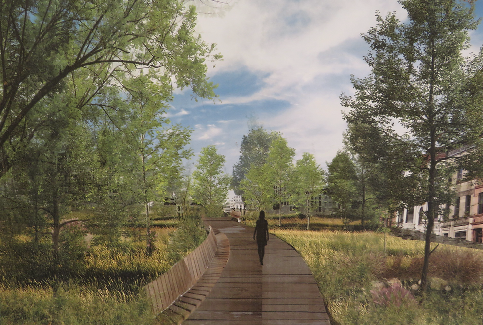 The shadow knows: a vision of the Sixth Street Embankment as it could be.