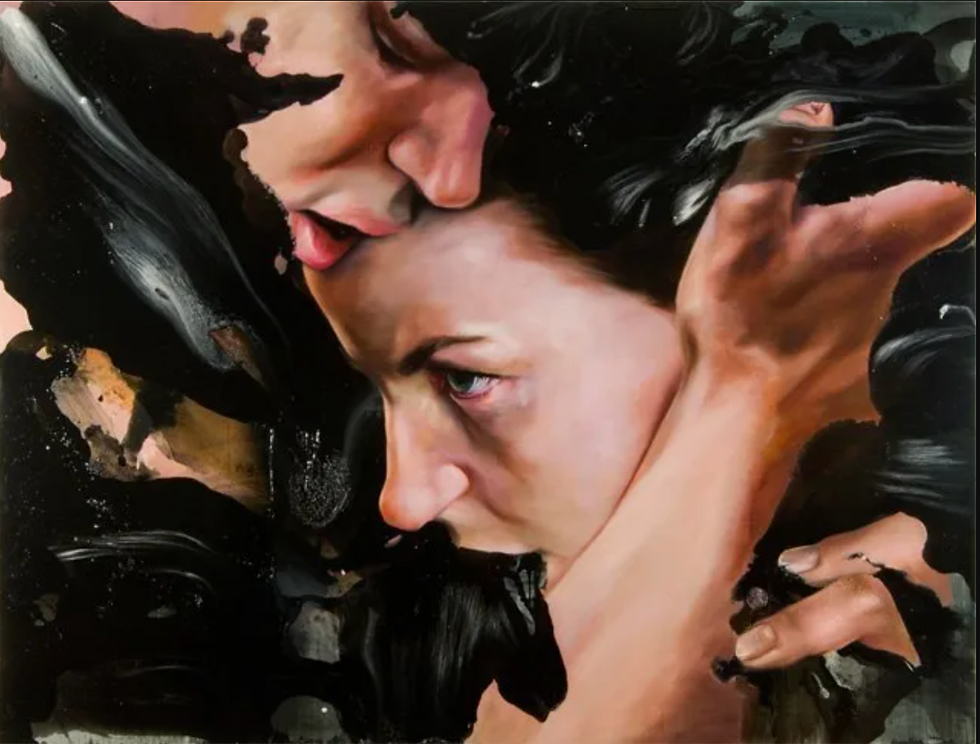 Not waving but drowning: Angela Fraleigh's epic "Slight"