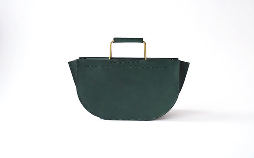 Forest green】真鍮取手トート・セミサークル | NORDFELD