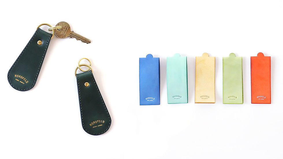 "Forest greenのキーホルダー"と"カラフルな革のしおり"即納始まります!