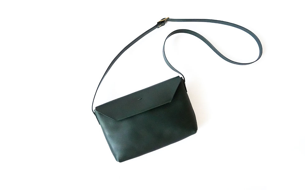【Forest green】フラップミニショルダー