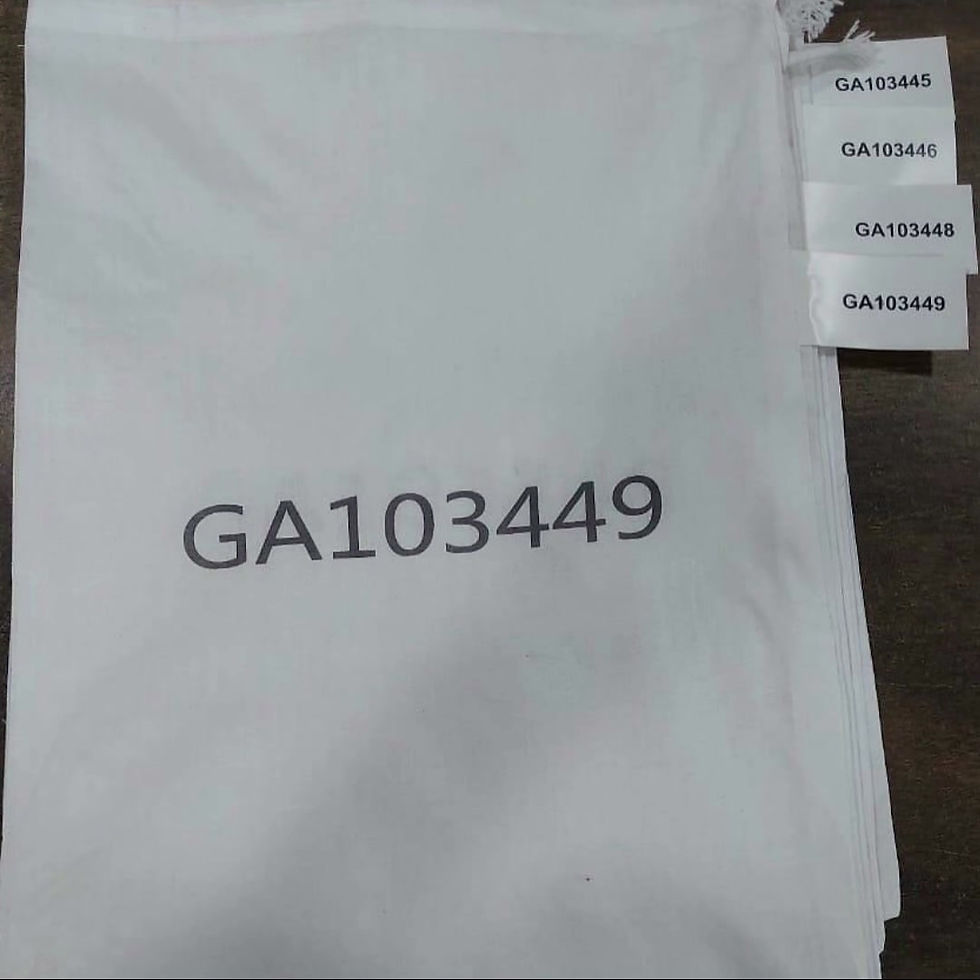 Thumbnail: Mining Pre-numbered  Sample Bag