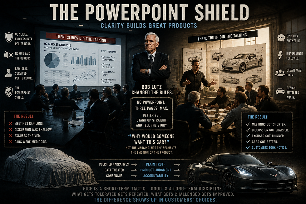 Why Lutz axed Powerpoint