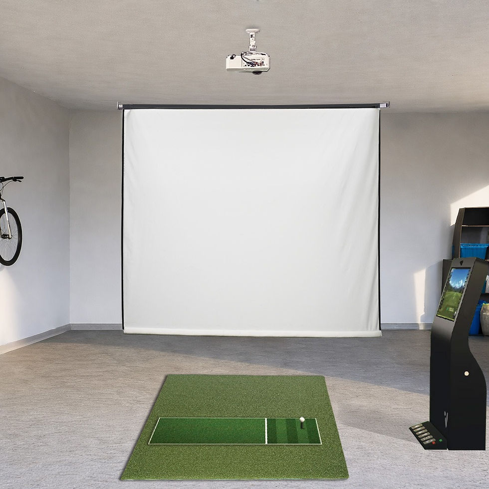 Motorized Remote Golf Sim Impact Screen