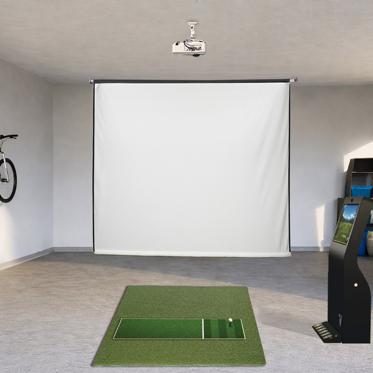 Motorized Remote Golf Sim Impact Screen