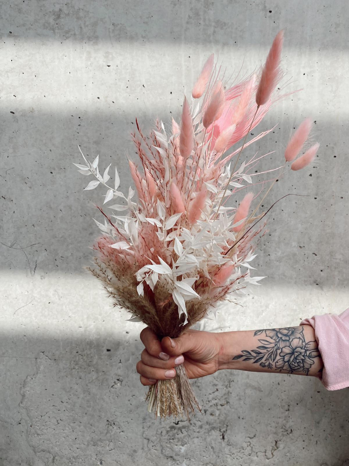 Trockenblumenstrauß "Cotton Candy"