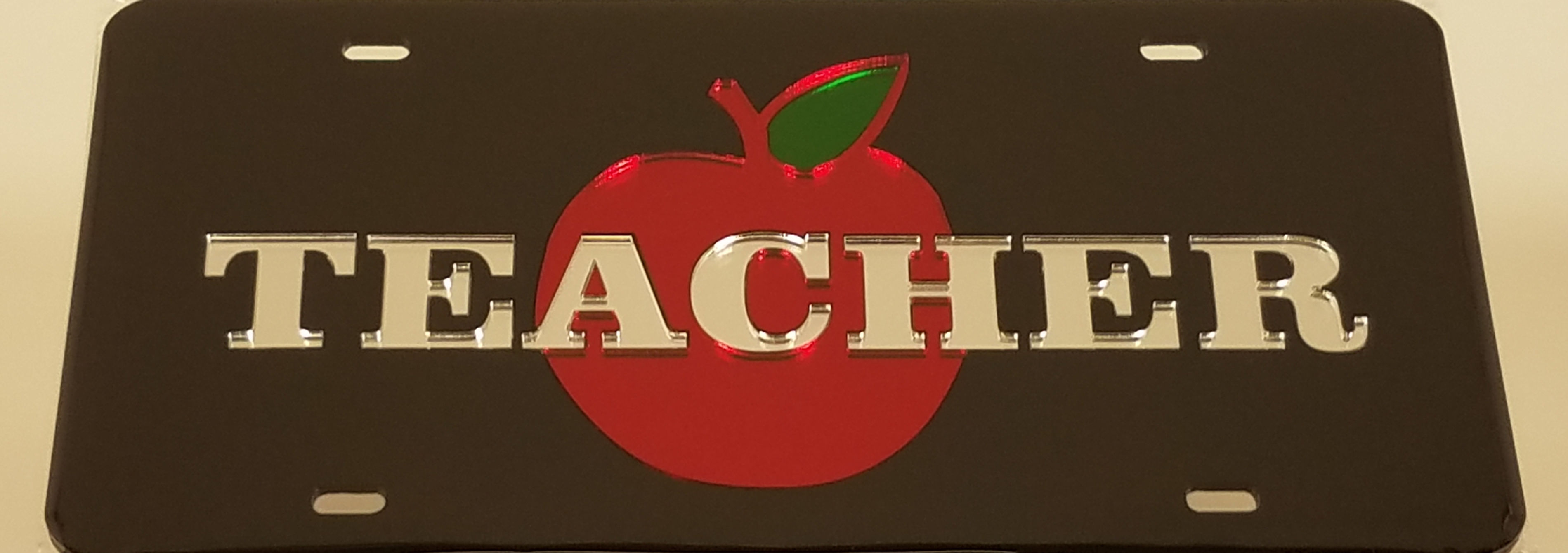 Teacher License Plate