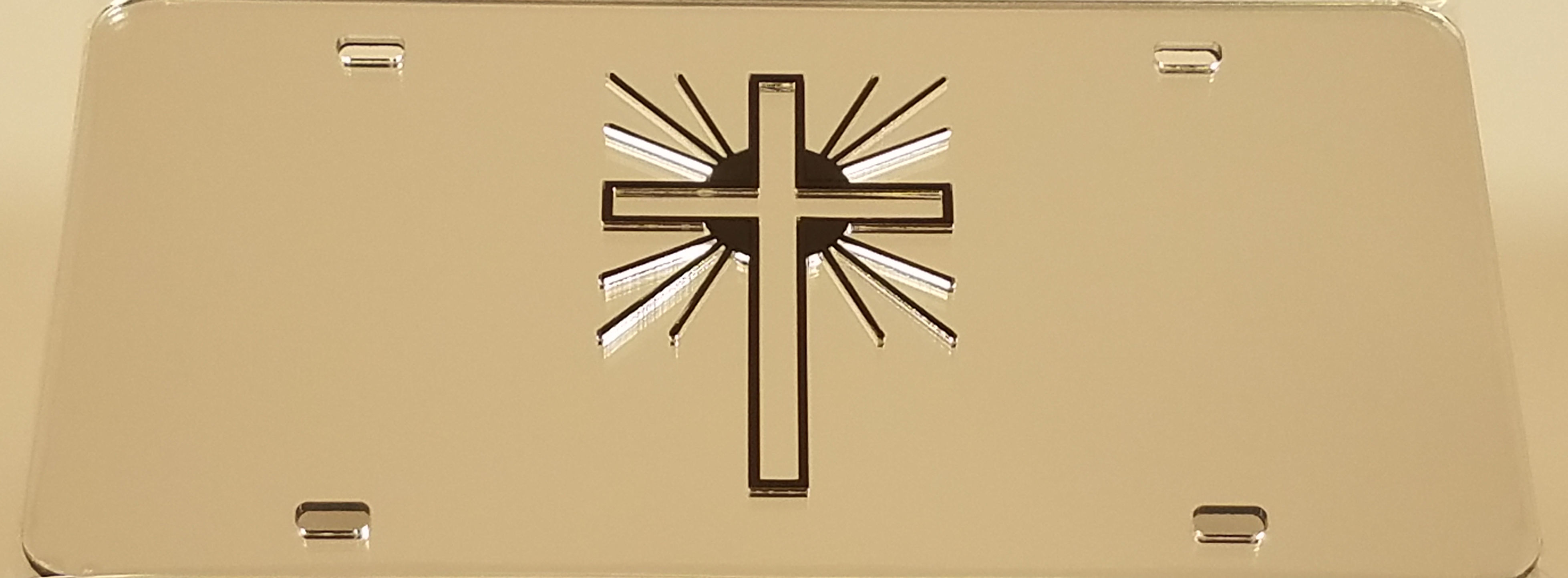 Cross License Plate