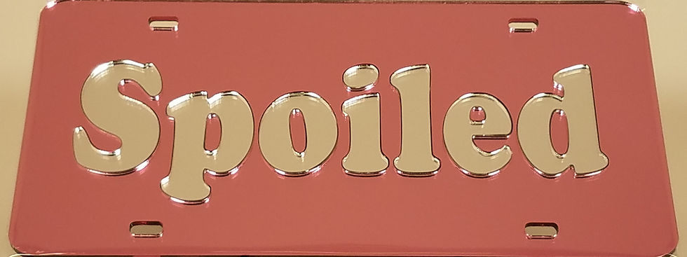 Thumbnail: Spoiled License Plate