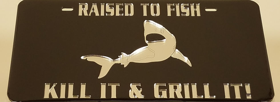 Kill It & Grill It Fishing License Plate