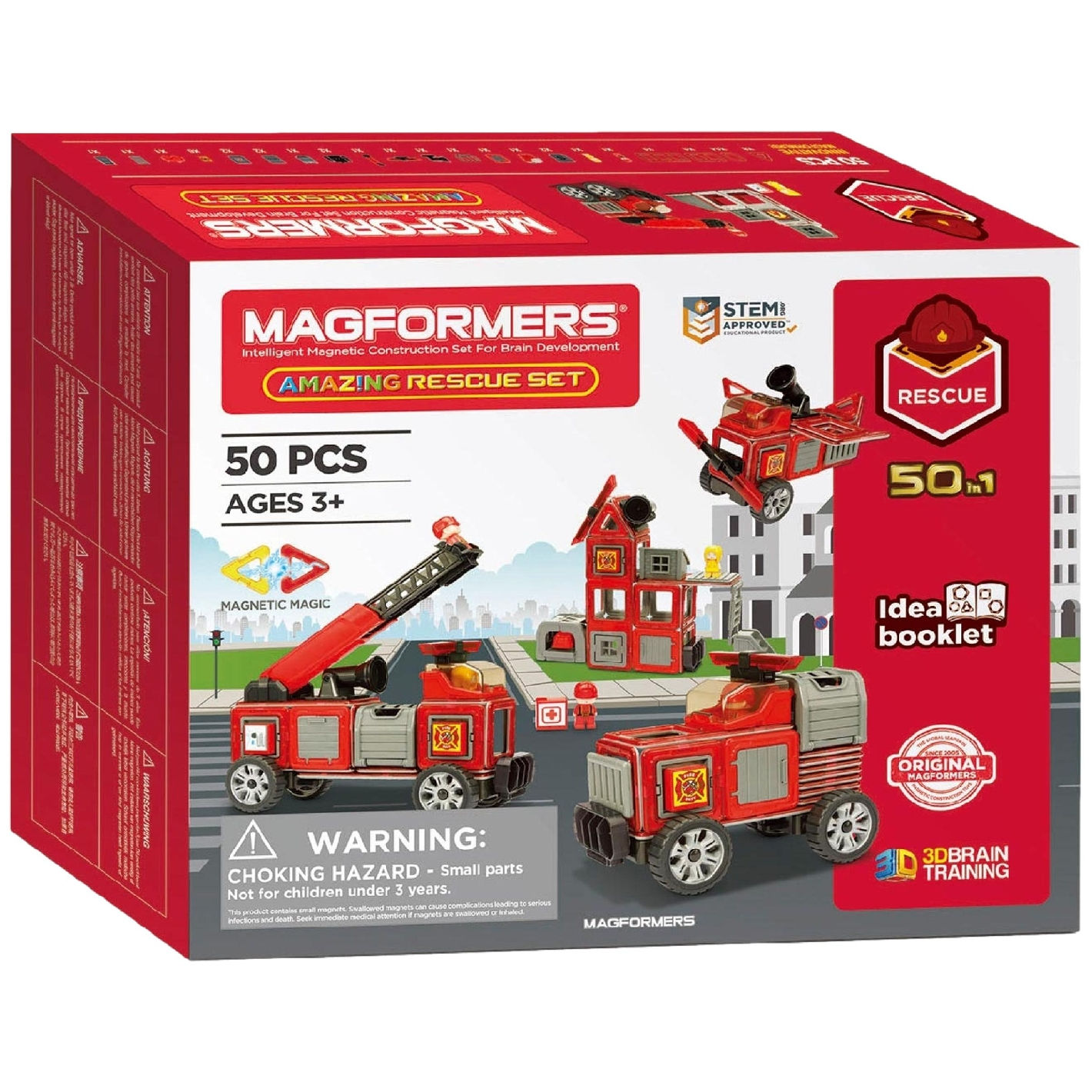 Set Magnétique Amazing Rescue 50 Pièces - MAGFORMERS