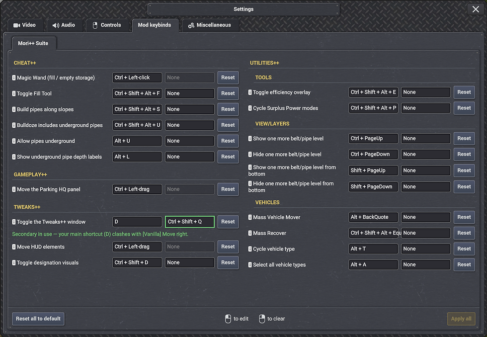 Keybind Framework UI Teaser