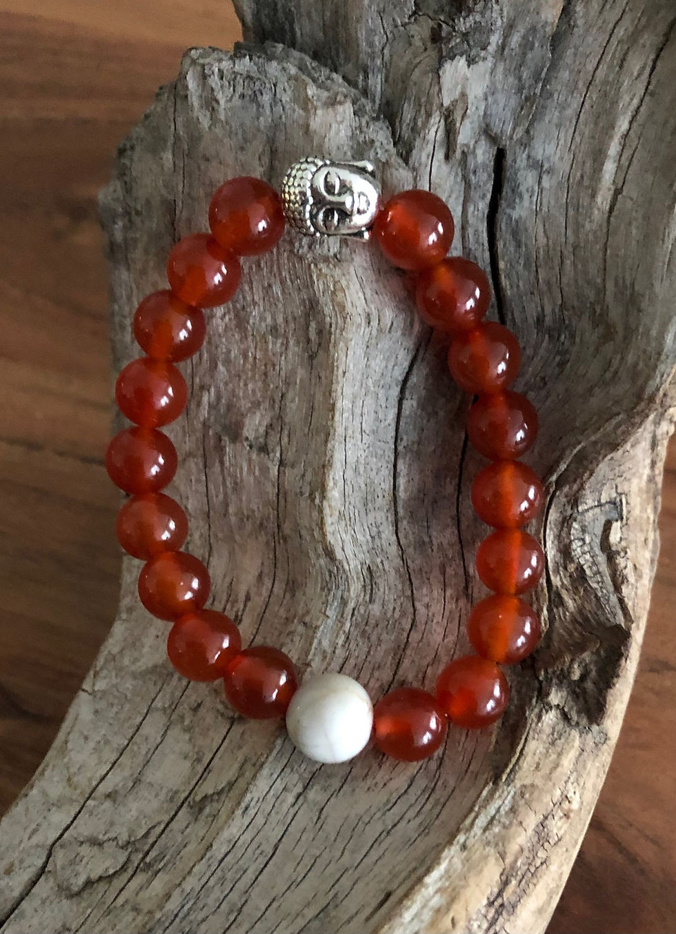 Miniaturbild: Perlenarmband "Venus" - Halbedelstein Karneol