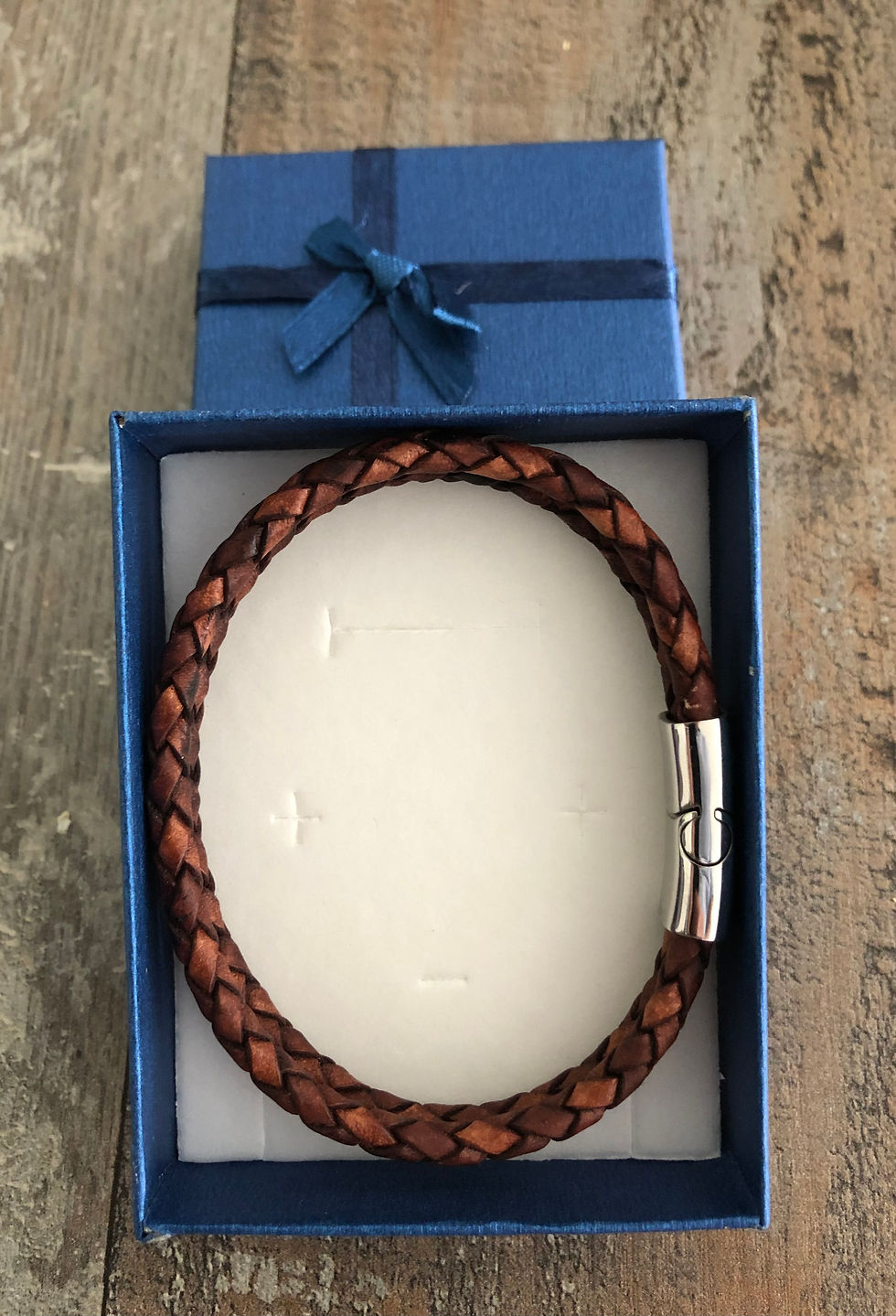 Miniaturbild: Modisches Lederarmband "Vintage" -antikbraun-