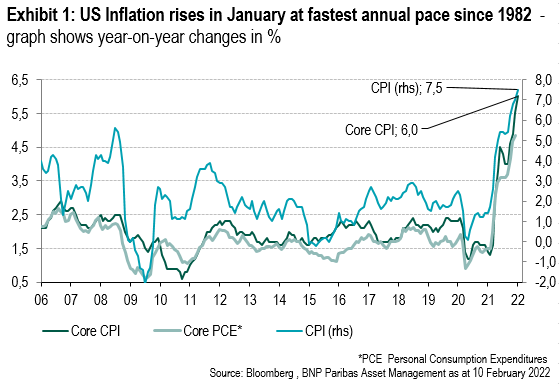 U.S CPI Inflation Data courtesy of BNP Paribas