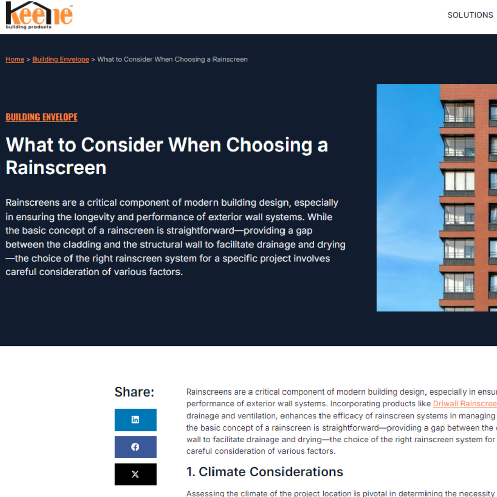 What to Consider When Choosing a Rainscreen
