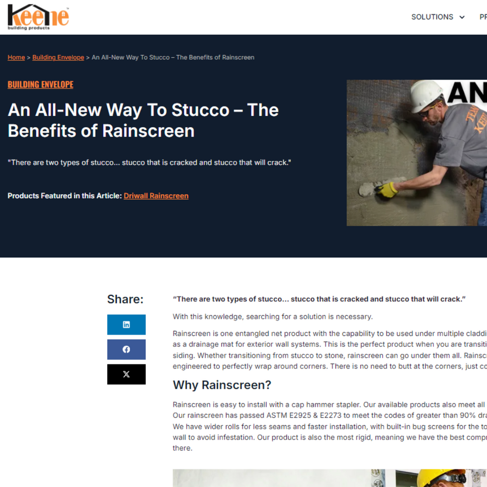 An All-New Way To Stucco – The Benefits of Rainscreen