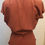 Thumbnail: VTG 1940s Bekman's Originals Rust Orange Red Brass Studded Rayon 2pc Dress Set