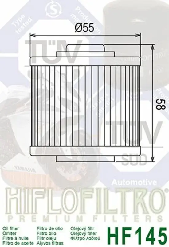 Miniature : Filtre à huile HIFLOFILTRO - HF145