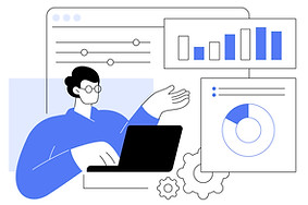 One person with three parallel graphics of individuals planning and strategizing using a variety of tools and frameworks