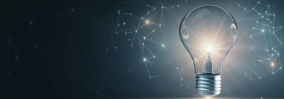 Lâmpada associada à ideias e pensamentos para decidir