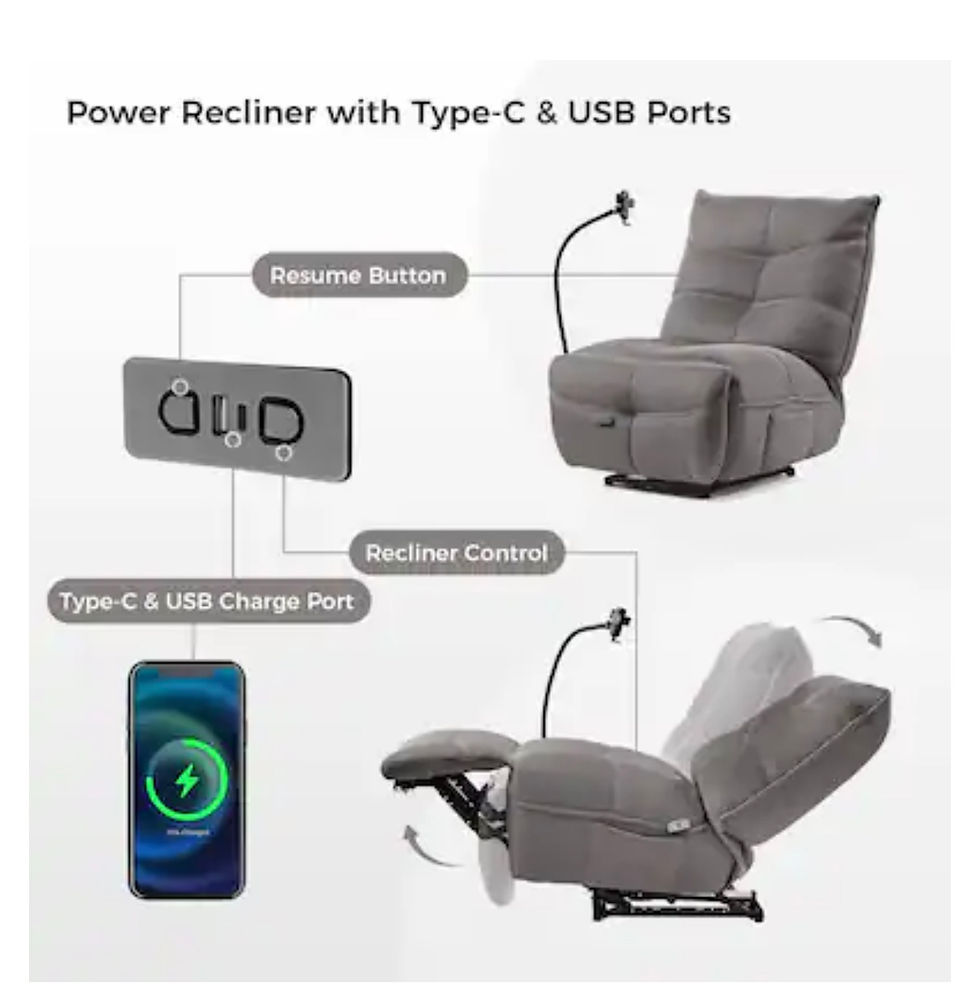 Thumbnail: NEW ERGONOMIC RECLINER CHAIR 