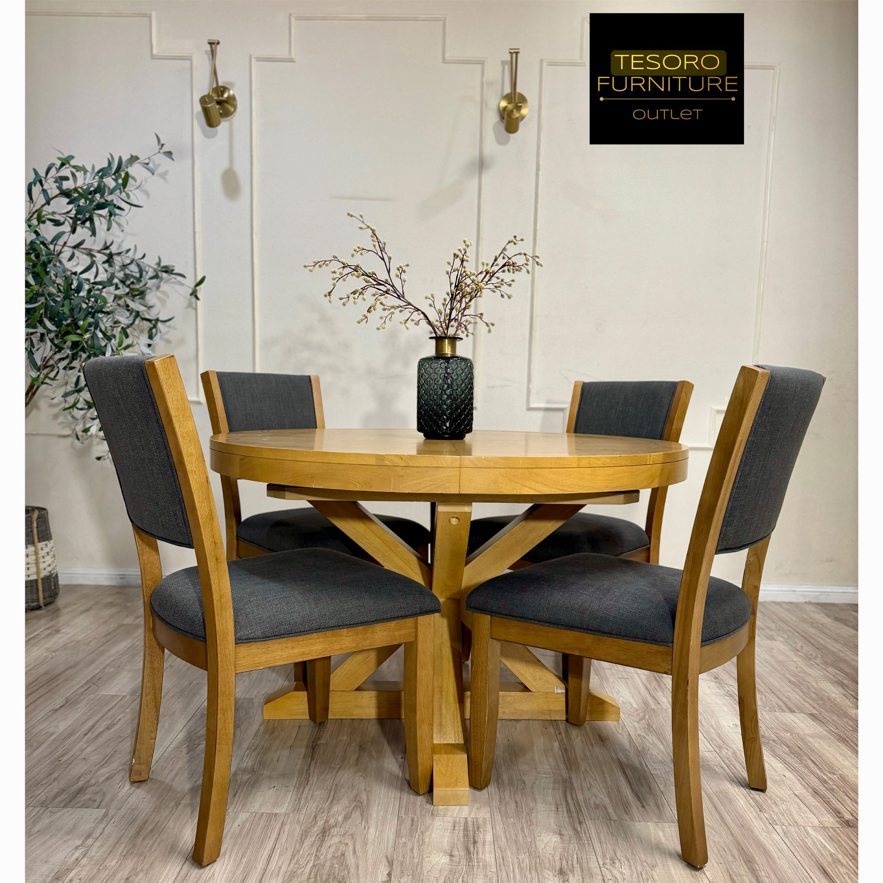 OAK MODERN DINING SET