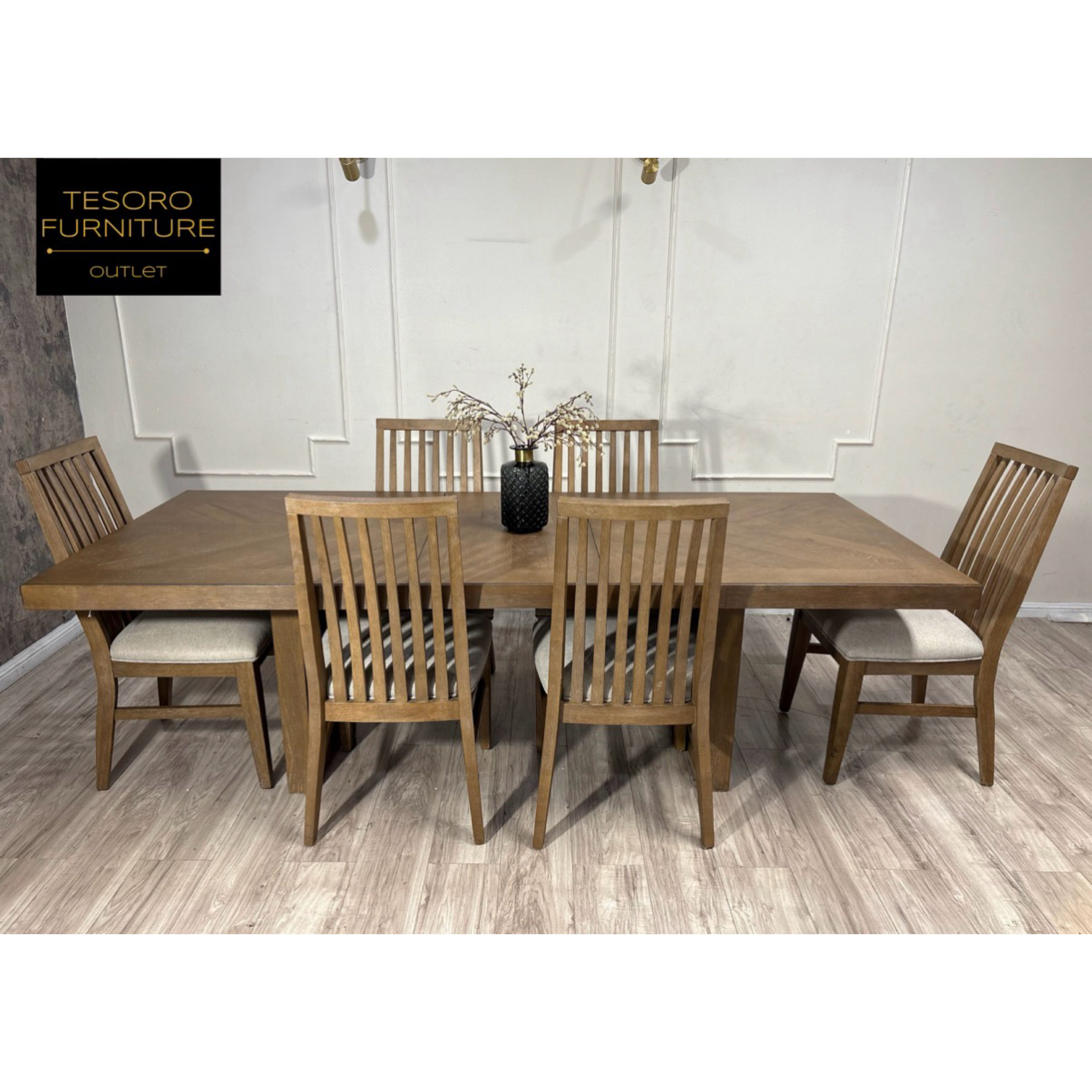 MODERN OAK DINING SET