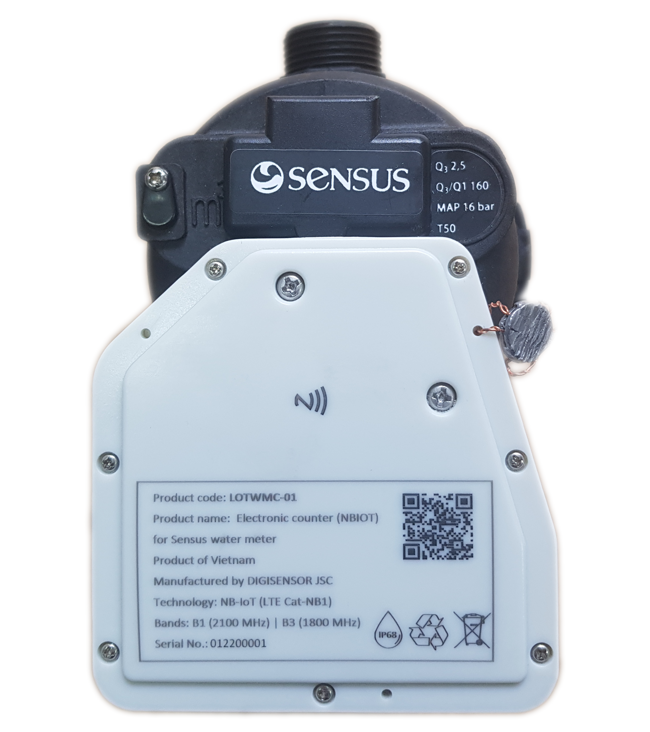 Electronic Counter with LC sensor (Lora/NBIOT) for Sensus Water Meter