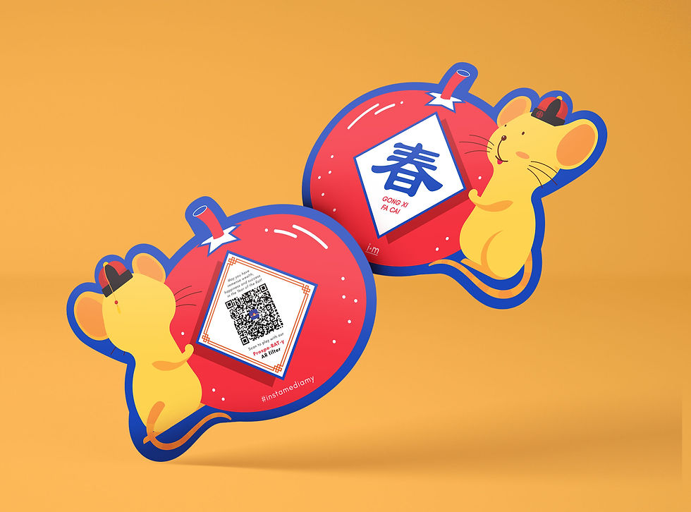 Mouse CNY AR Greeting Cards