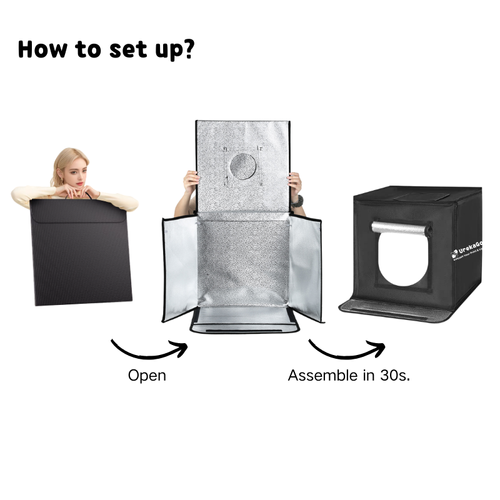 Foldable Light Studio | 16x16x16 Light Box, Plant Grow, UV LED