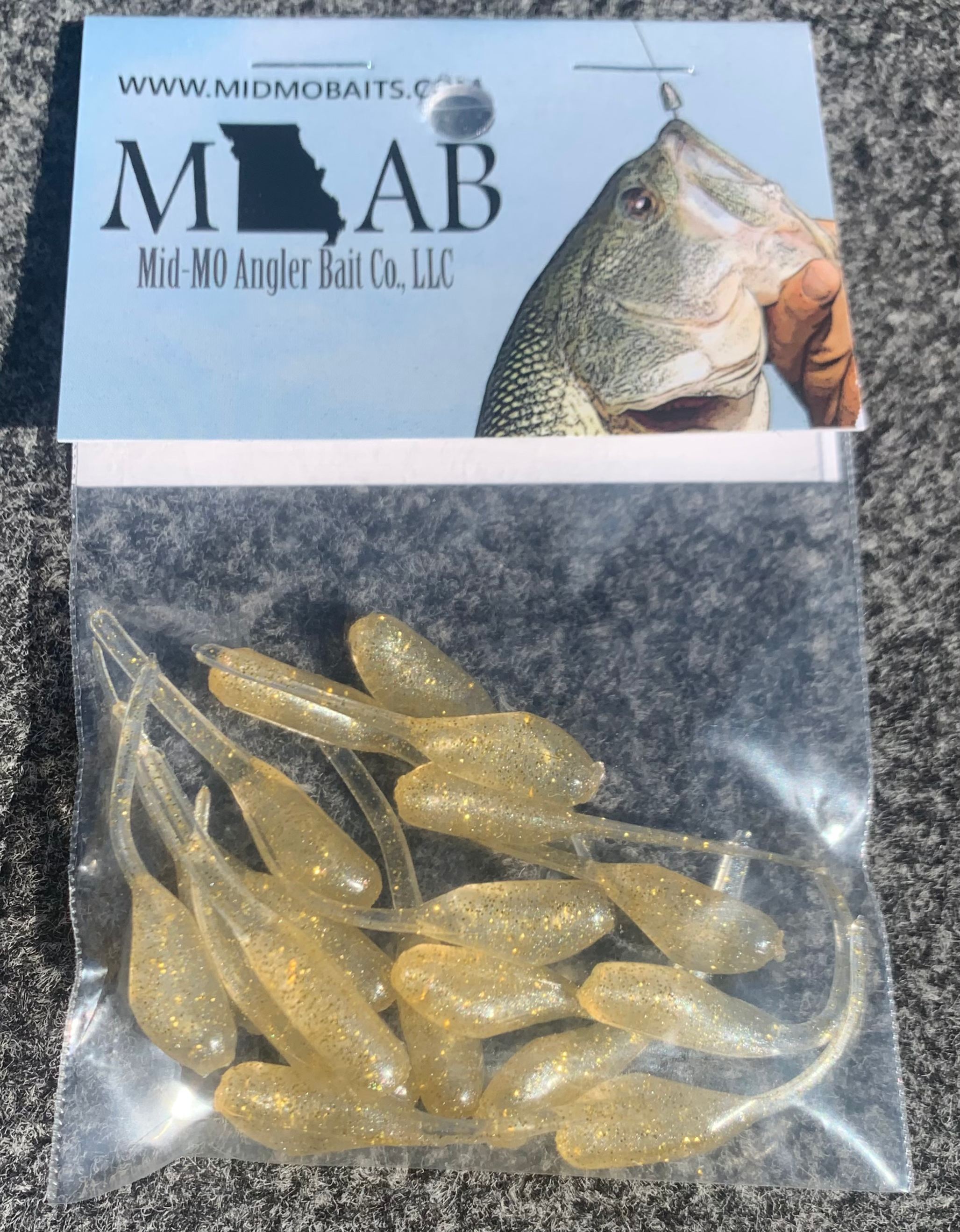 1.5” MO-AB Minnow Gold Rush Garlic Scented 18 pc