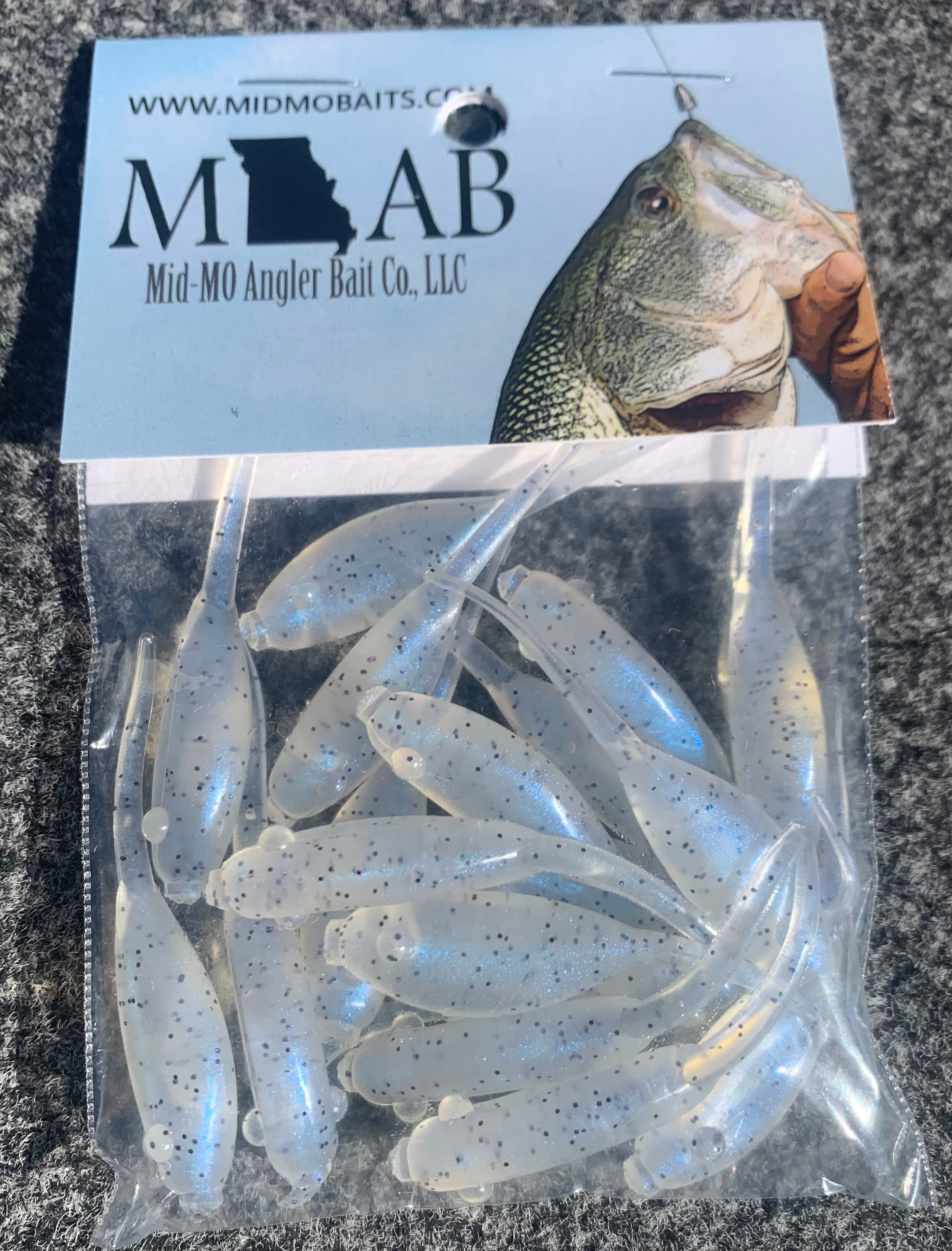 2” MO-AB Shad Slab Milk Garlic Scented 18 pc