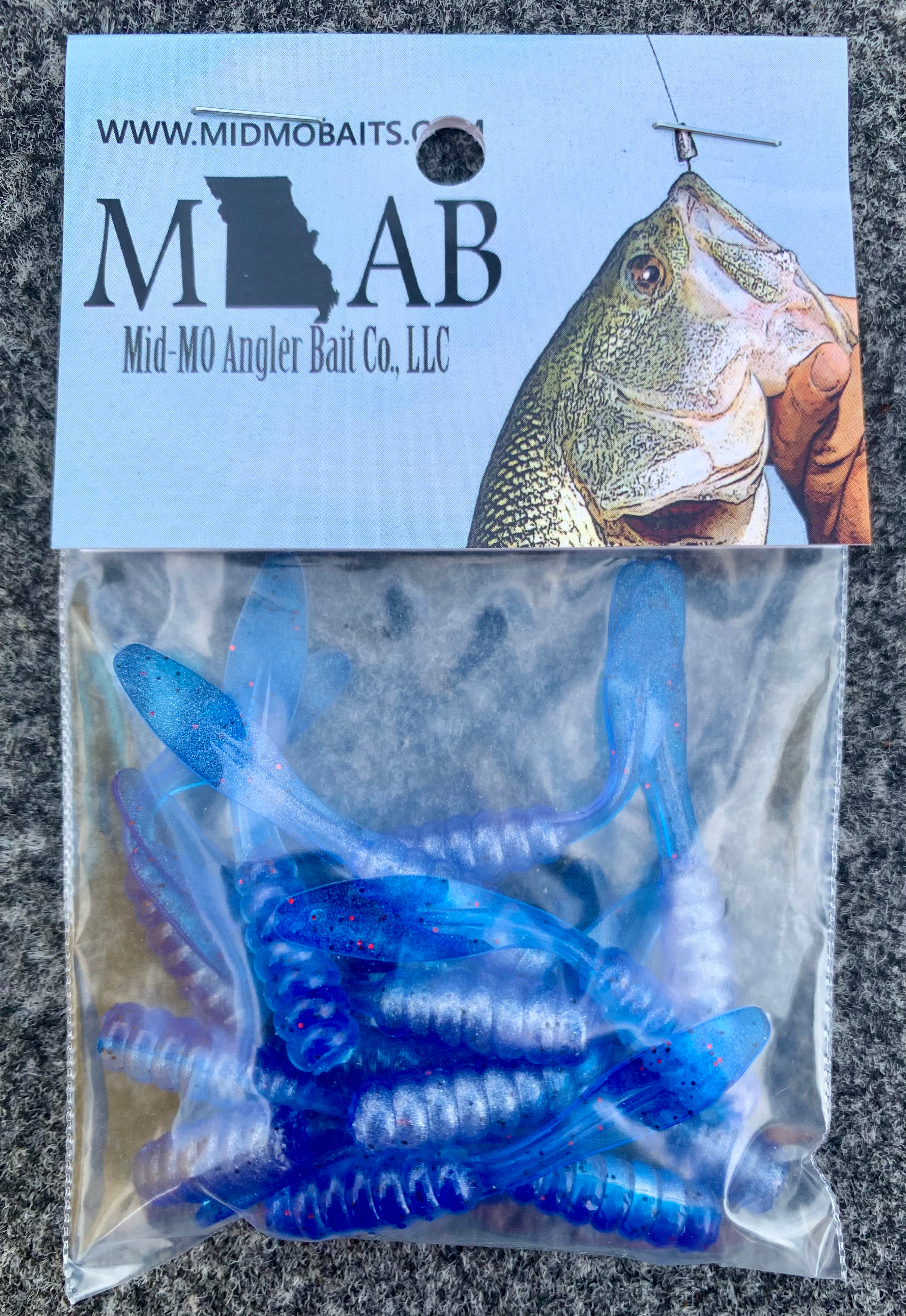 2” Slap Daddy Blue Shiner 18 pc Garlic Scented
