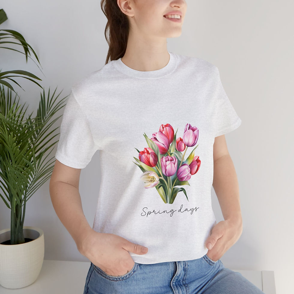 Thumbnail: 164 Beautiful Tulips Women Shirt - Airlume Cotton, Lightweight, Breathable